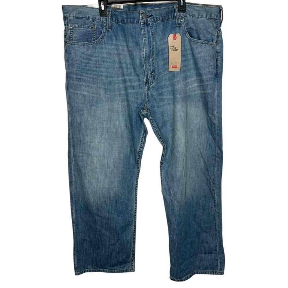 Levi's 569 Loose Straight Jeans Men's Size 44x30‎ NEW Medium Wash